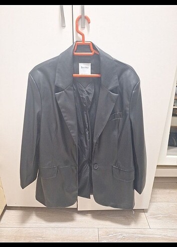 Bershka Deri Blazer Ceket 