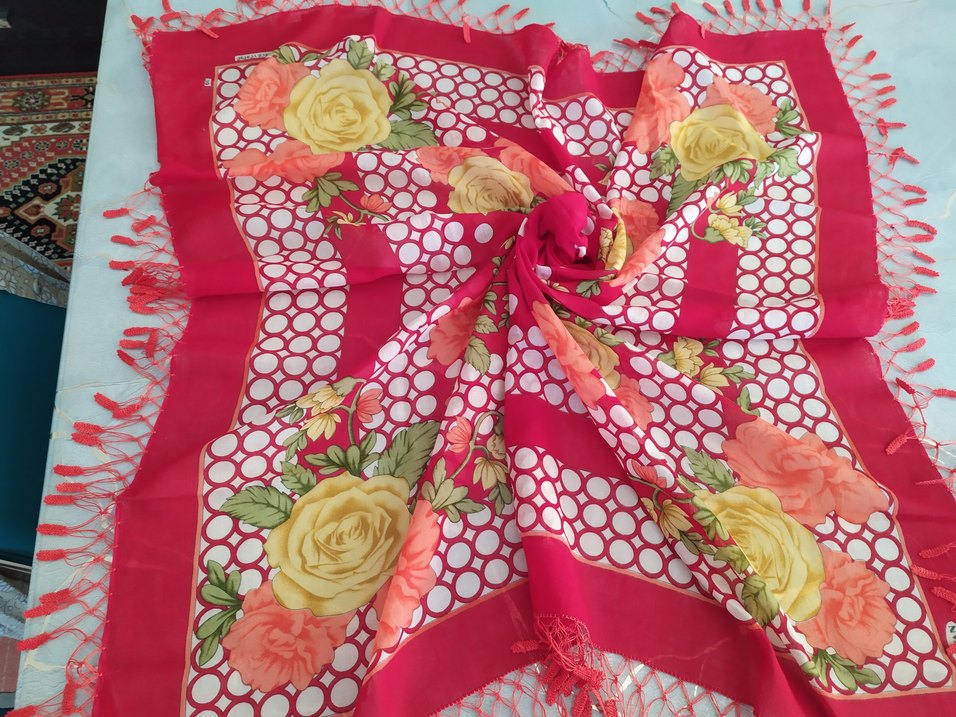 Püsküllü Nakışlı Kırmızı Bohem Kadın El Zinciri - Görsel 2