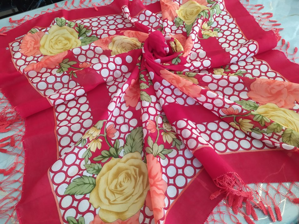 Püsküllü Nakışlı Kırmızı Bohem Kadın El Zinciri - Görsel 4