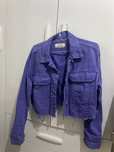 Crop ceket
