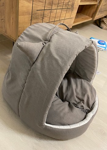 Gri Kedi Yatağı Kapanabilir Tasarım - Görsel 2