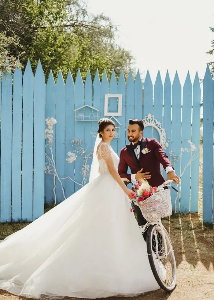 36 38 beden uyumlu arkası ipli özel dikim gelinlik - Görsel 2