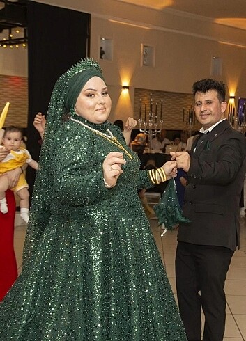 Haki yeşil nişanlık kınalık - Görsel 5