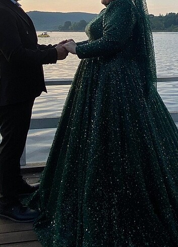 Haki yeşil nişanlık kınalık - Görsel 7