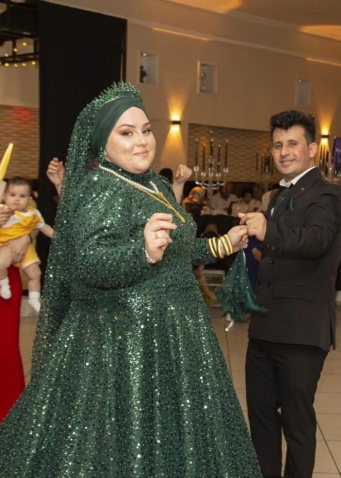 Haki yeşil nişanlık kınalık - Görsel 5