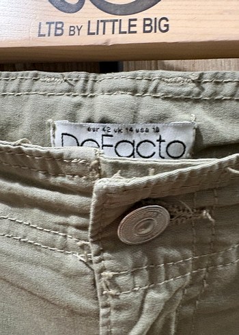 Defacto Kemerli Bol Kesim kargo Kadın Pantolon