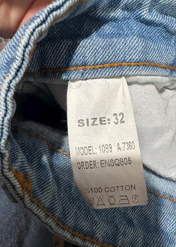 Zara Kadın mavi geniş paça kot pantolon