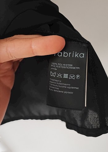 40 Beden siyah Renk Gri Detaylı Siyah Kısa Kollu Kadın Bluz