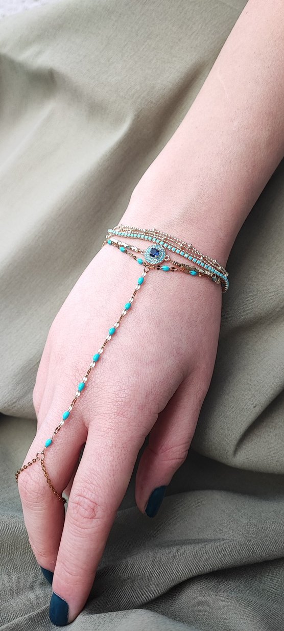 3 lü çelik takı - Görsel 5