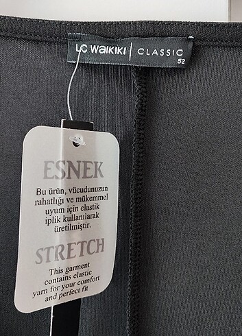 52 Beden siyah Renk LCWaikiki elbise 
