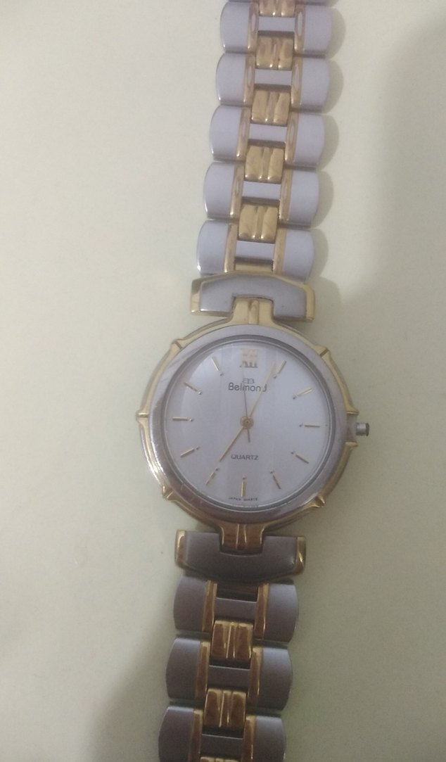 Altın ve Gri Klasik Kadın Kol Saati - Görsel 2