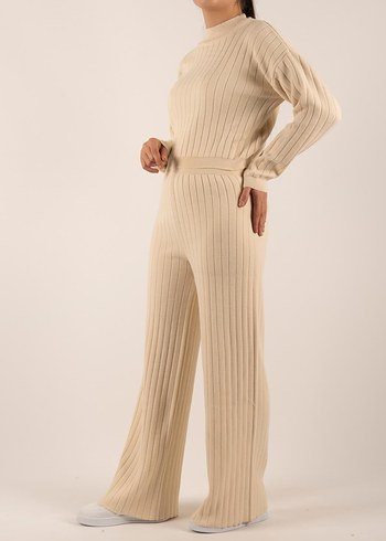 Bej Triko Kadın triko takım - Görsel 2