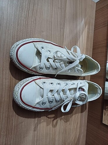 37,5 Beden beyaz Renk Converse kısa kadın beyaz ayakkabı orijinal