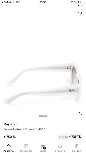 Ray Ban Rayban Güneş Gözlüğü