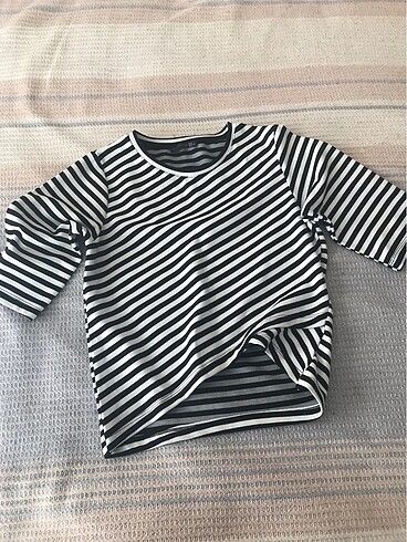 çizgili crop bluz