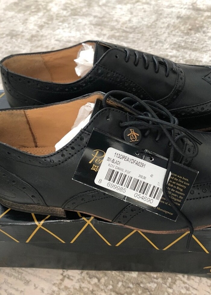 An Original Penguin 0 kösele 0 deri - Görsel 3