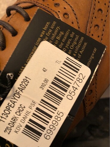 An Original Penguin marka 0 deri ve kösele taban - Görsel 5