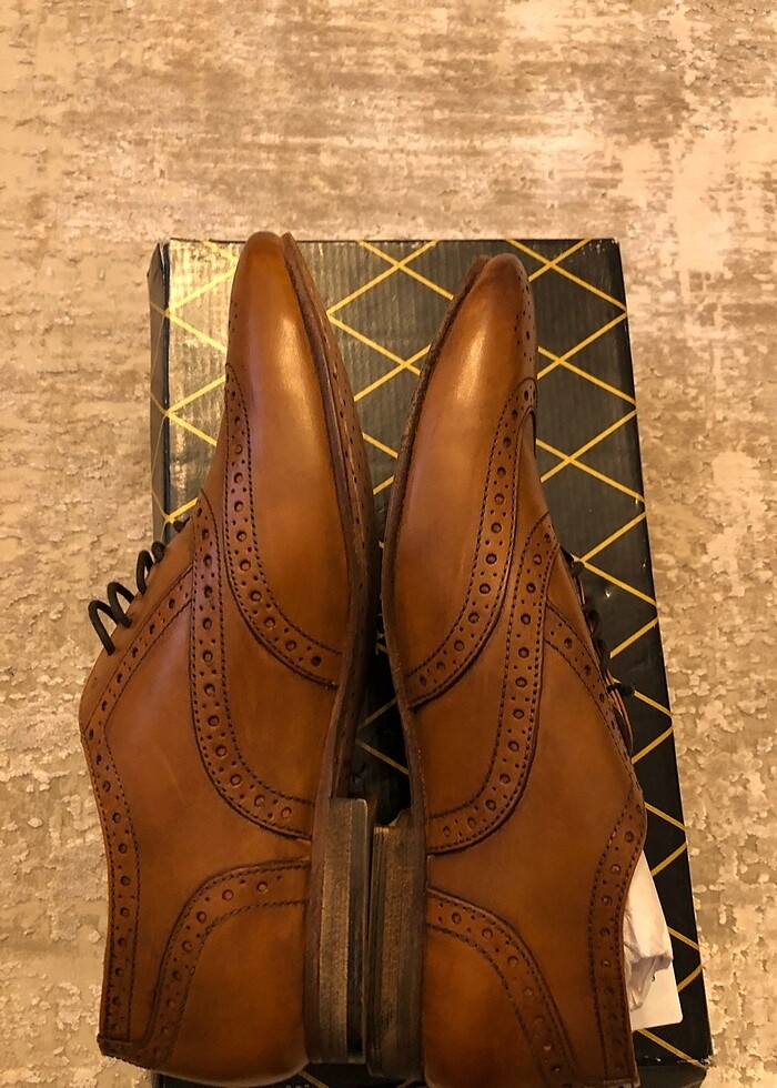 An Original Penguin marka 0 deri ve kösele taban - Görsel 3