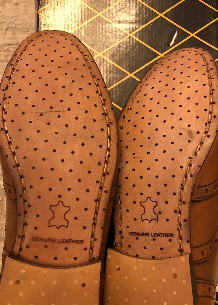 An Original Penguin marka 0 deri ve kösele taban - Görsel 4