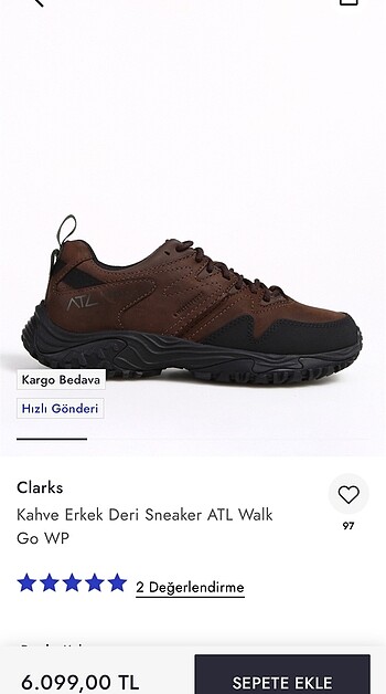 Clarks atl Walk go 42 kahverengi - Görsel 2