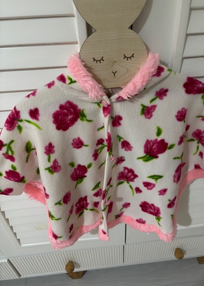 ÇİÇEKLİ PANÇO - Görsel 2