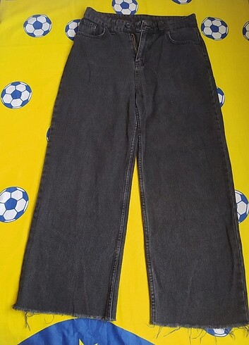 Siyah bol paça pantolon 