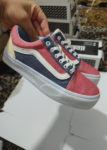 Vans Renkli Kadın Sneakers Wedge Topuklu
