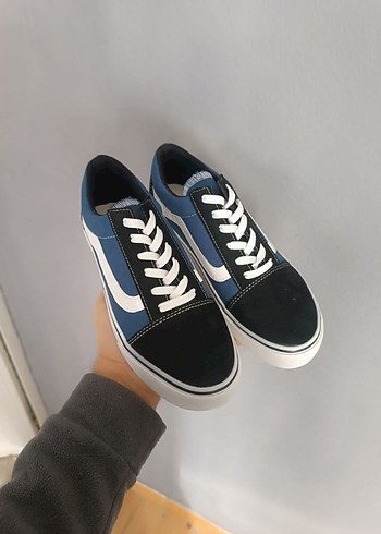 Vans Kadın Mavi Bağcıklı Sneakers