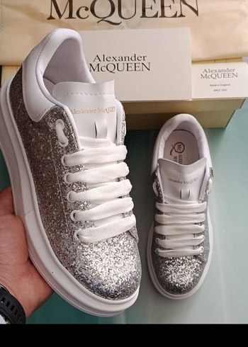 Alexander McQueen Alexander McQueen Beyaz Platform Topuklu Spor Ayakkabı