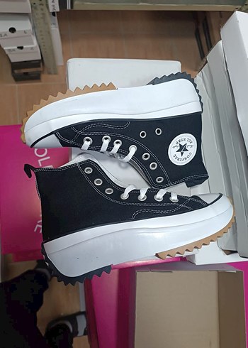 Converse Kadın Siyah Platform Topuklu Spor Ayakkabı