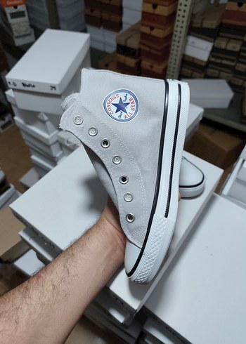 Converse Beyaz Yüksek Tabanlı Spor Ayakkabı