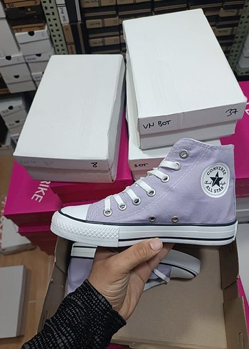 Converse Lila Bağcıklı Kadın Spor Ayakkabı