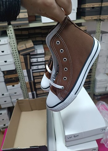 Converse Kahverengi Kadın Dolgu Topuklu Spor Ayakkabı
