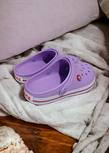 38 Beden Crocs Mor Kadın Terlikler Yüksek Tabanlı
