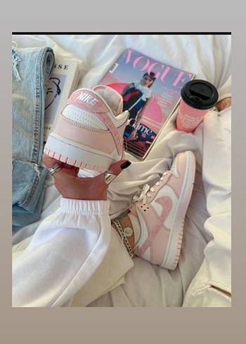 Pembe Platform Topuklu Nike Spor Ayakkabı