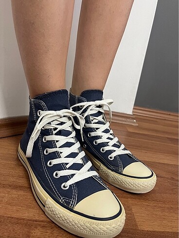 39 Beden Converse All star uzun bilek mavi renk
