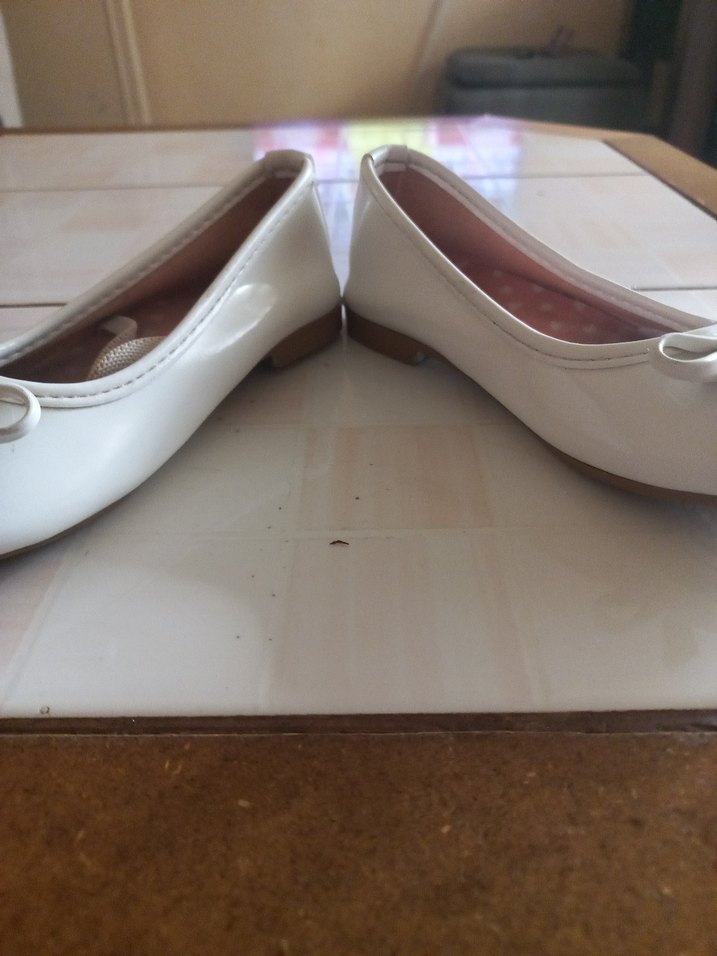 Kız Çocuk Beyaz Fiyonklu Babet - Görsel 5