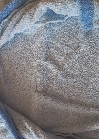 Kapüşonlu Erkek Çocuk Bornoz - Mavi - Görsel 3