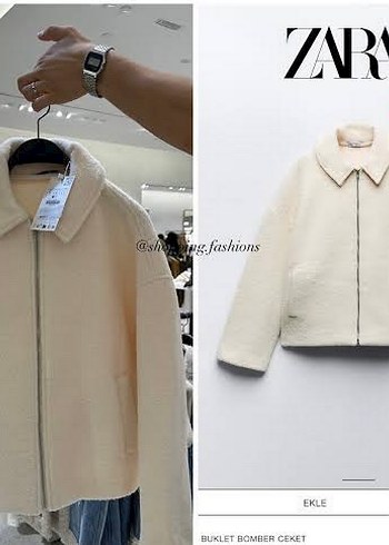 Zara Buklet Peluş Kadın Ceket