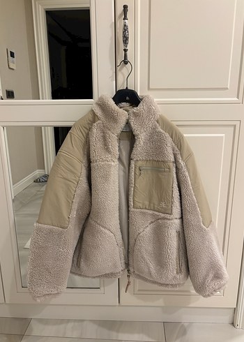 Bej Bershka Kadın Peluş Ceket