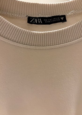 Zara Bej Kadın Oversize Sweatshirt