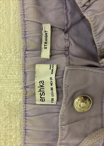 Bershka Kız Çocuk Lila Rahat Kesim Kargo Pantolon