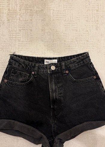 Zara Zara Mom Fit Bermuda Denim Şort