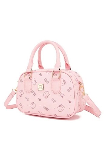Pembe Baskili Kadin Omuz Hello Kitty Çantasi