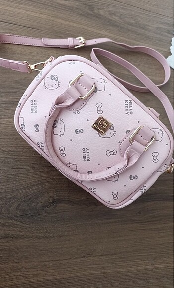 Beden pembe Renk Pembe Baskili Kadin Omuz Hello Kitty Çantasi