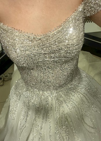 Rönesans Marka Straplez Prenses Gelinlik - Görsel 4