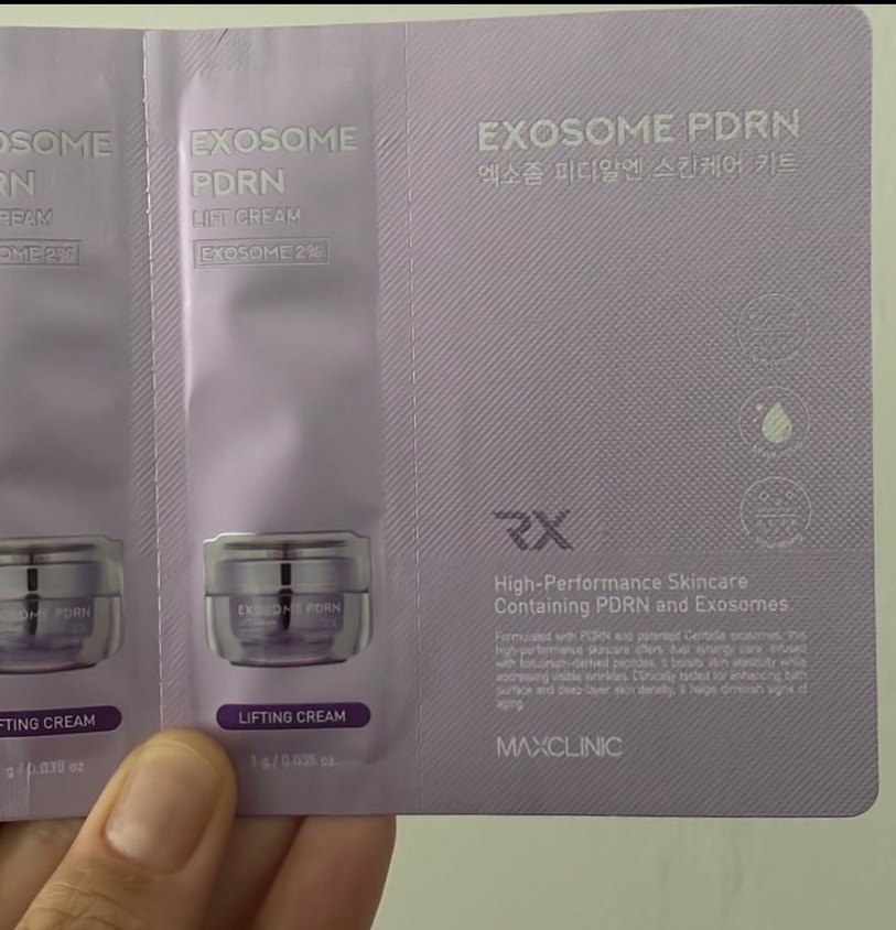 EXOSOME PDRN Yüz Kremi Örnek Paketi - Görsel 2