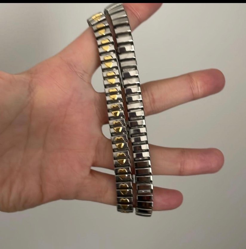 Altın Kalpli Kemerli Kadın Bileklik - Görsel 2