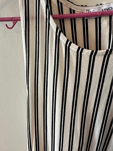xs Beden çeşitli Renk Mango çizgili yazlık uzunelbise