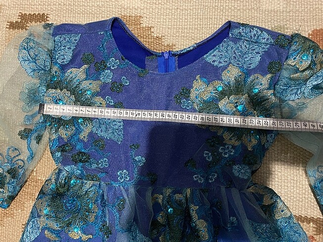 Kız abiye noel yılbaşı düğün parti kostüm prenses - Görsel 3